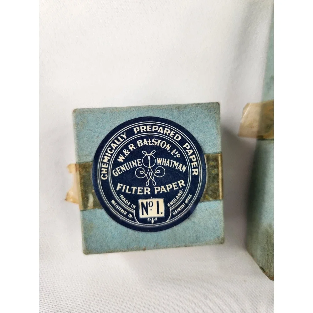 Vintage Lot Laboratory Whatman Filters Paper Box No 1 Advertising Sz Small Large